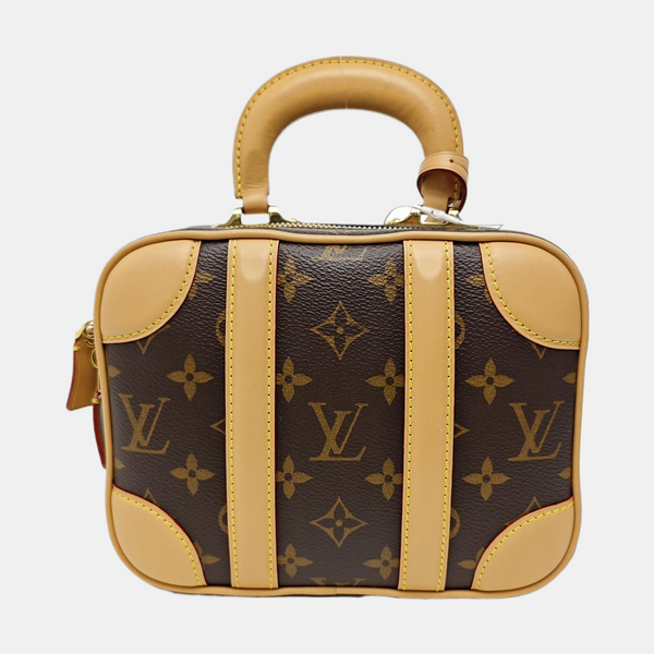 LUGGAGE Monogram Coated Canvas Brown