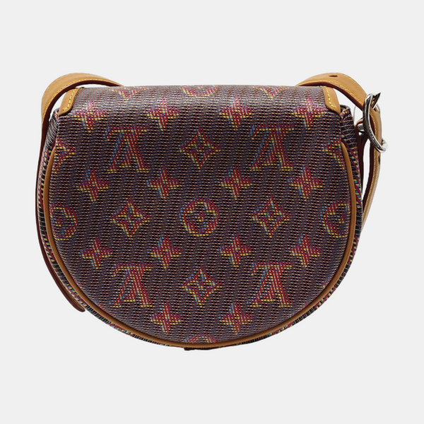 TAMBOURINE Monogram Calfskin Gray