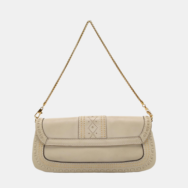 Snaffle Bit Calfskin White