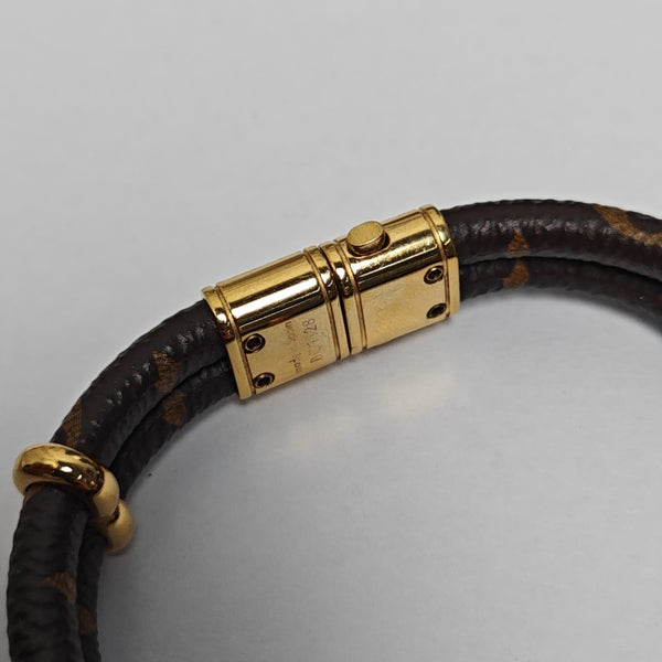 KEEP IT Coated Canvas Brown Bangle