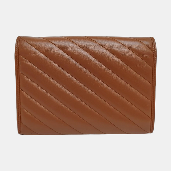 GG Marmont Mini Quilted Calfskin Brown
