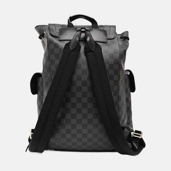 CHRISTOPHER Damier Graphite Coated Canvas Gray