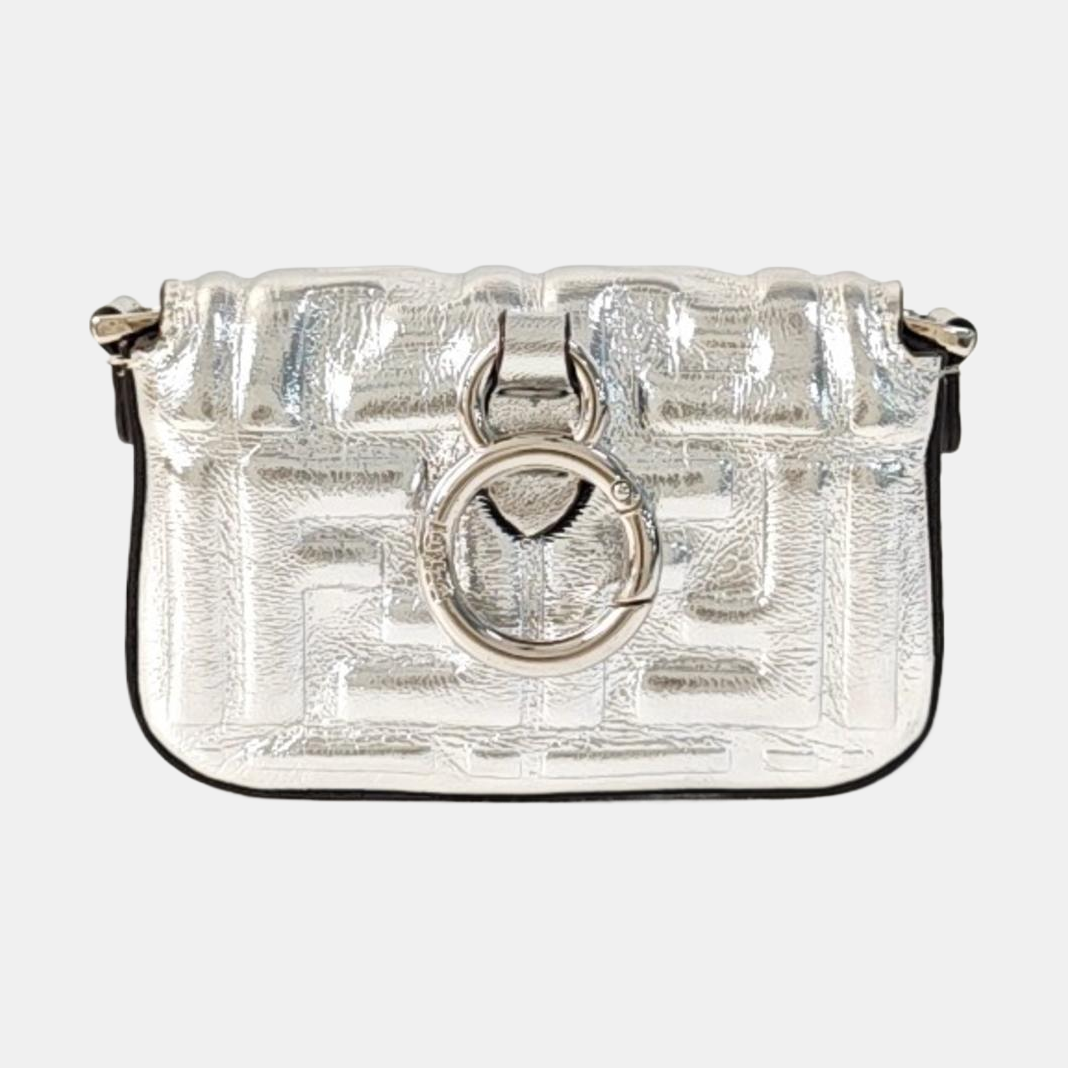 Baguette Super Mini Calfskin Silver