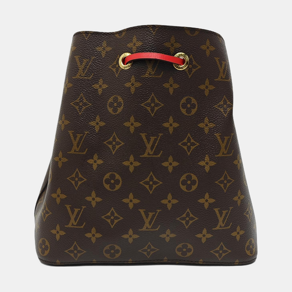 NÉONOÉ MM Monogram Coated Canvas Brown
