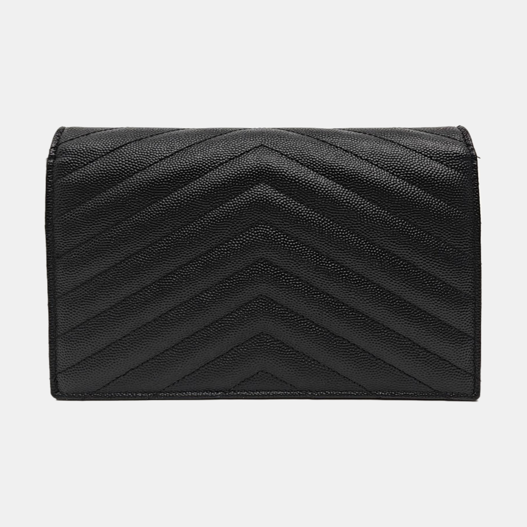 MONOGRAM Chevron Calfskin Black