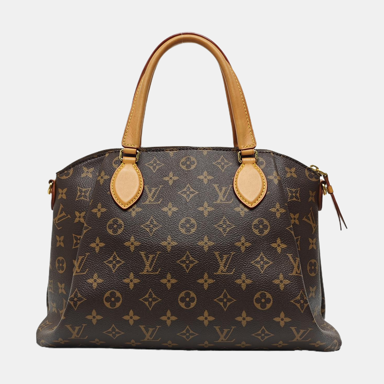 RIVOLI MM Monogram Coated Canvas Brown