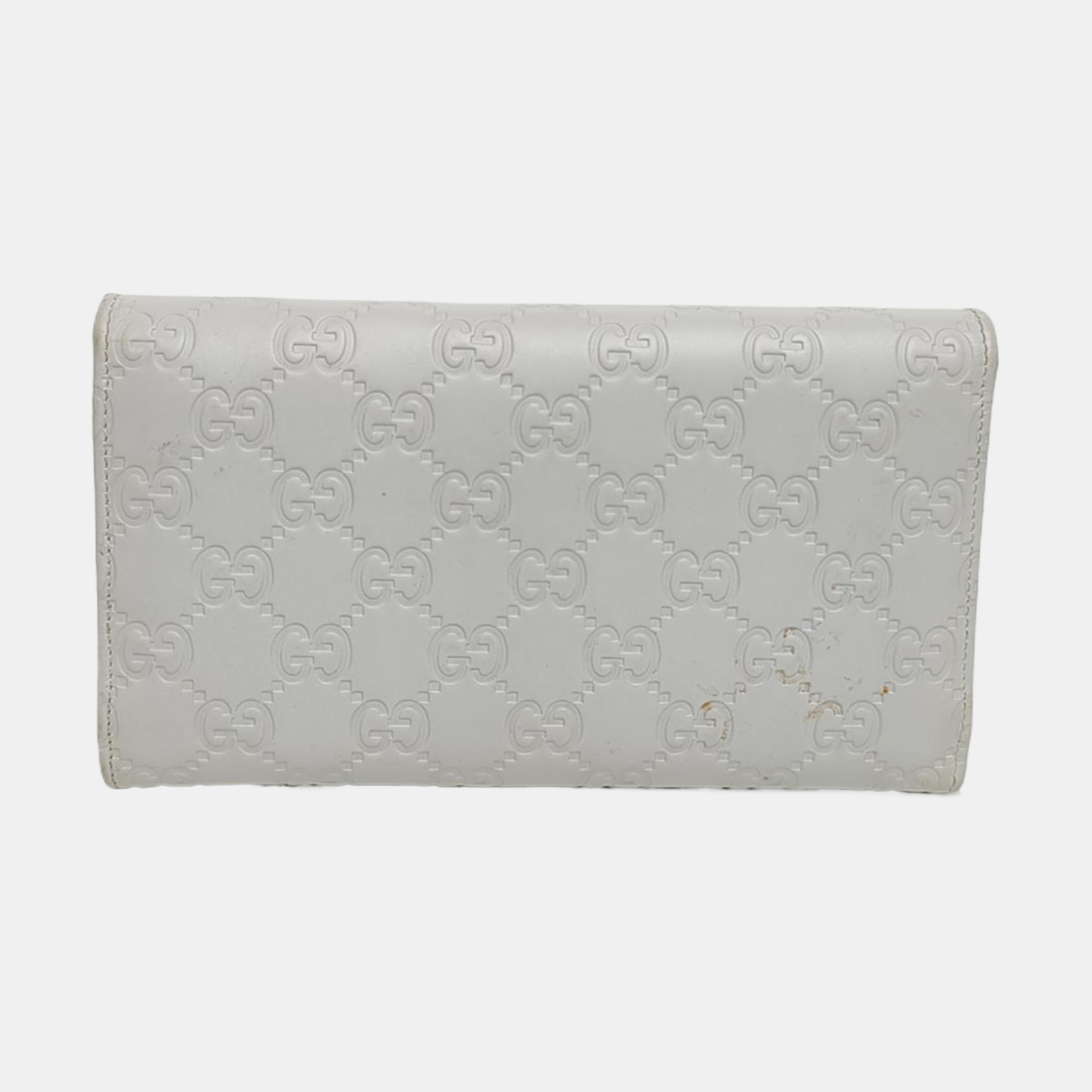 Signature Monogram Calfskin White Wallet