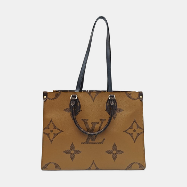 ONTHEGO MM Monogram Coated Canvas Brown
