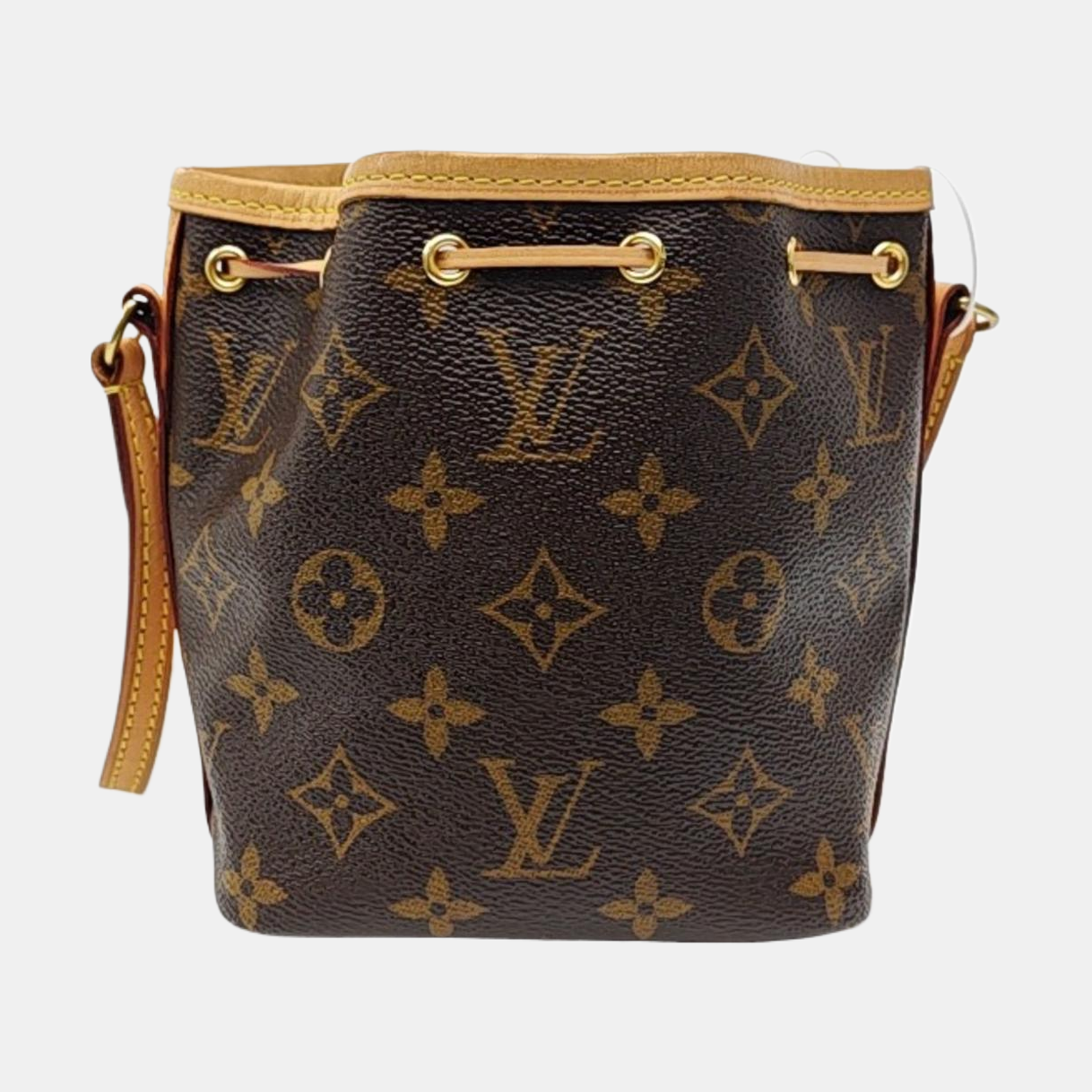 NÉONOÉ Nano Monogram Coated Canvas Brown