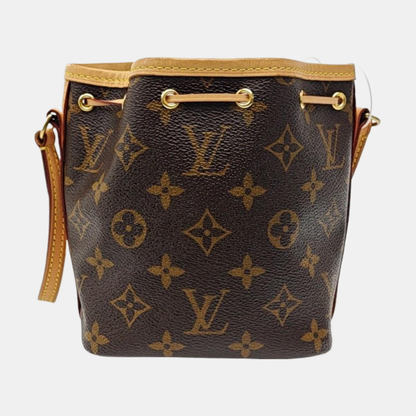 NÉONOÉ Nano Monogram Coated Canvas Brown