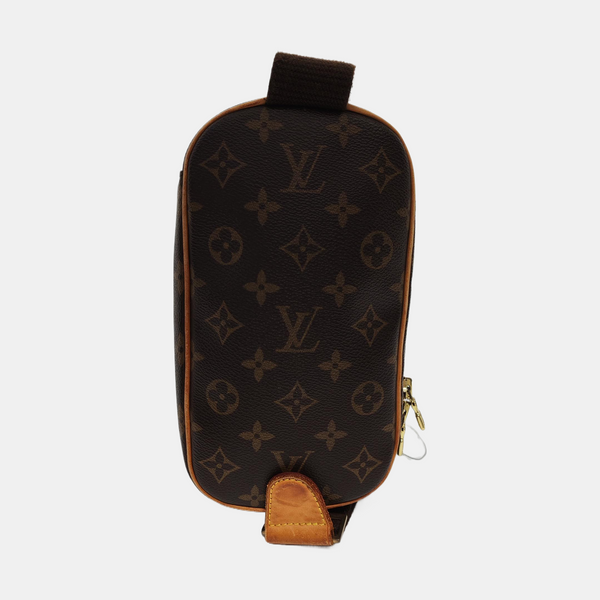 GANGE Monogram Coated Canvas Brown