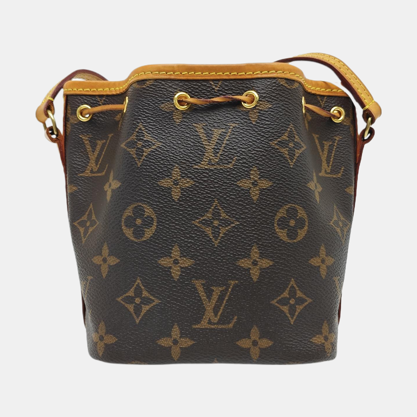 NÉONOÉ Nano Monogram Coated Canvas Brown
