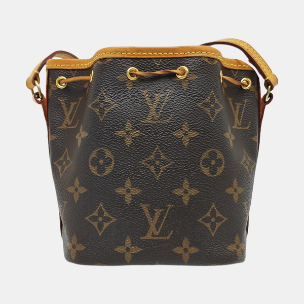 NÉONOÉ Nano Monogram Coated Canvas Brown