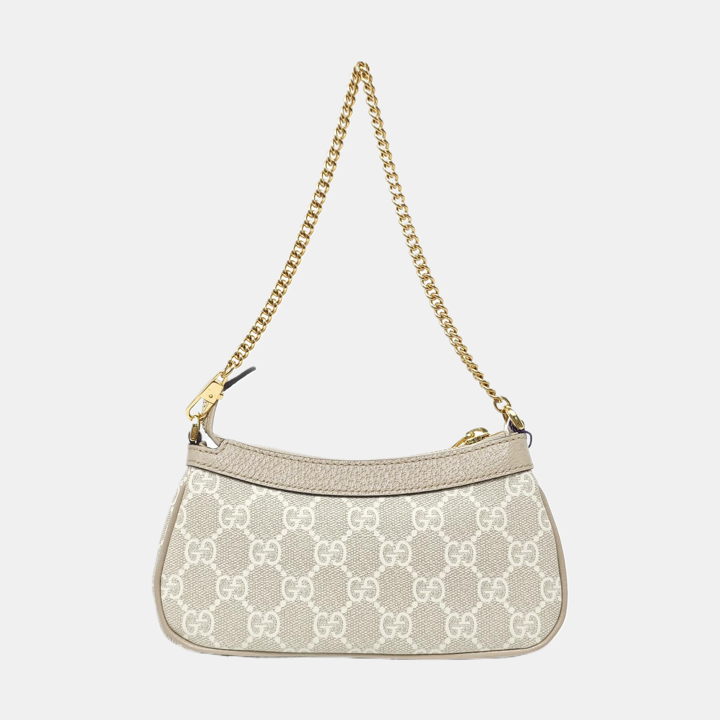 Ophidia Mini Monogram Coated Canvas Beige