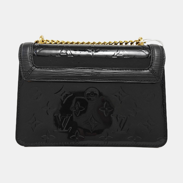 WYNWOOD Monogram Patent Leather Black