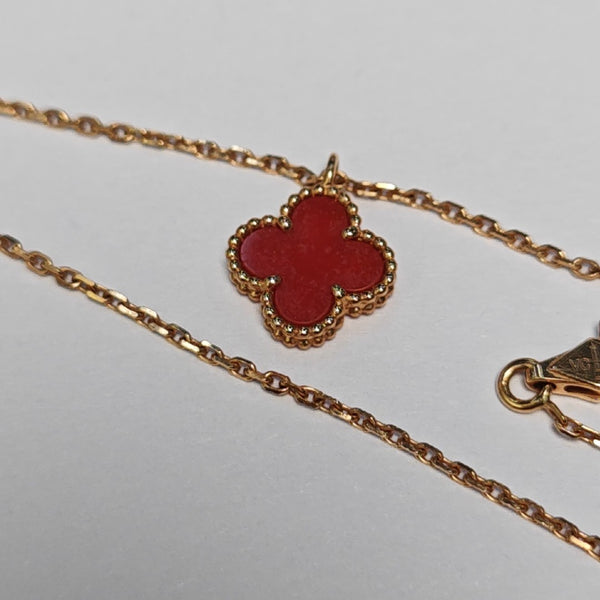 Sweet Alhambra 18k Rose Gold Necklace