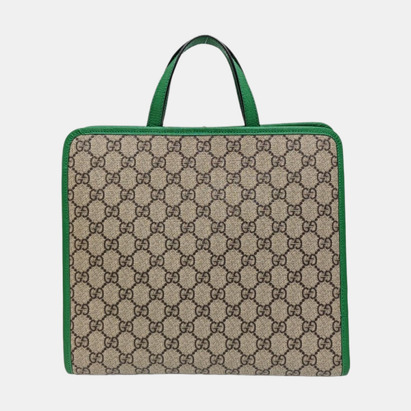 Children’s GG Bucket Monogram Coated Canvas Beige