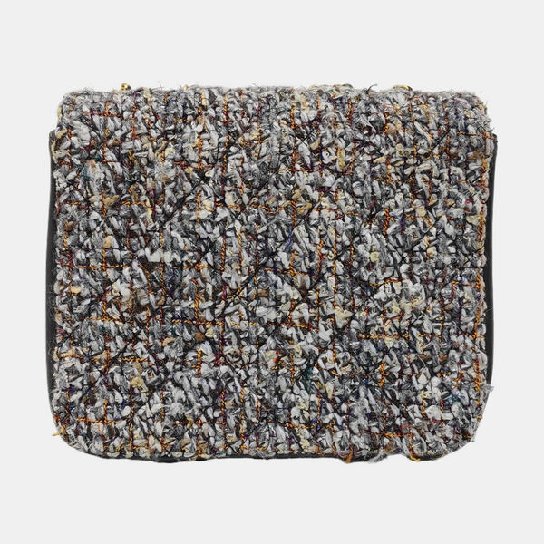 Quilted Wool Shoulder Bag Multicolor