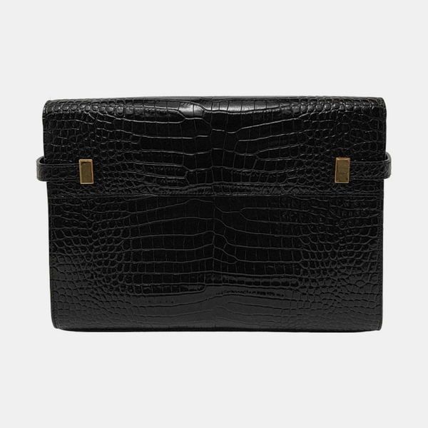 MANHATTAN Medium Calfskin Black