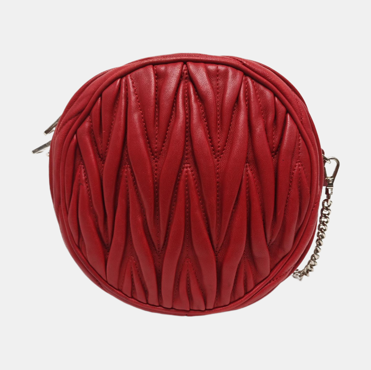 Matelassé Quilted Lambskin Red