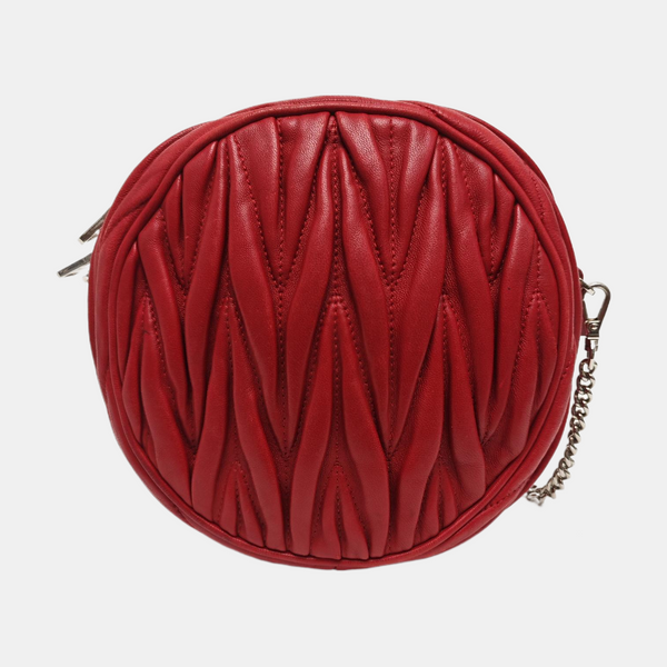 Matelassé Quilted Lambskin Red