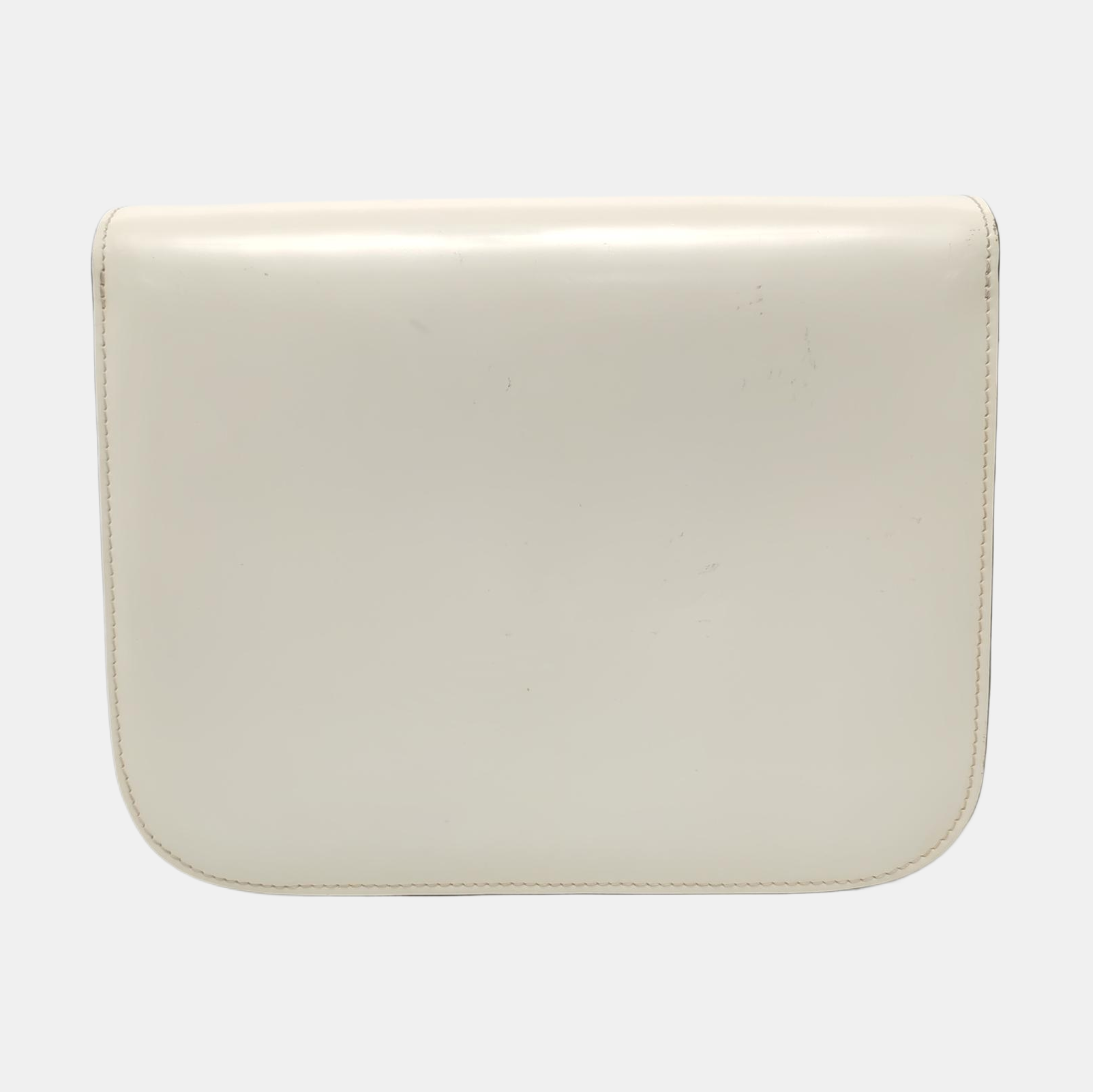 Authenticated pre-owned  CLASSIC BOX Medium Calfskin White - Crossbody Bag at Looply