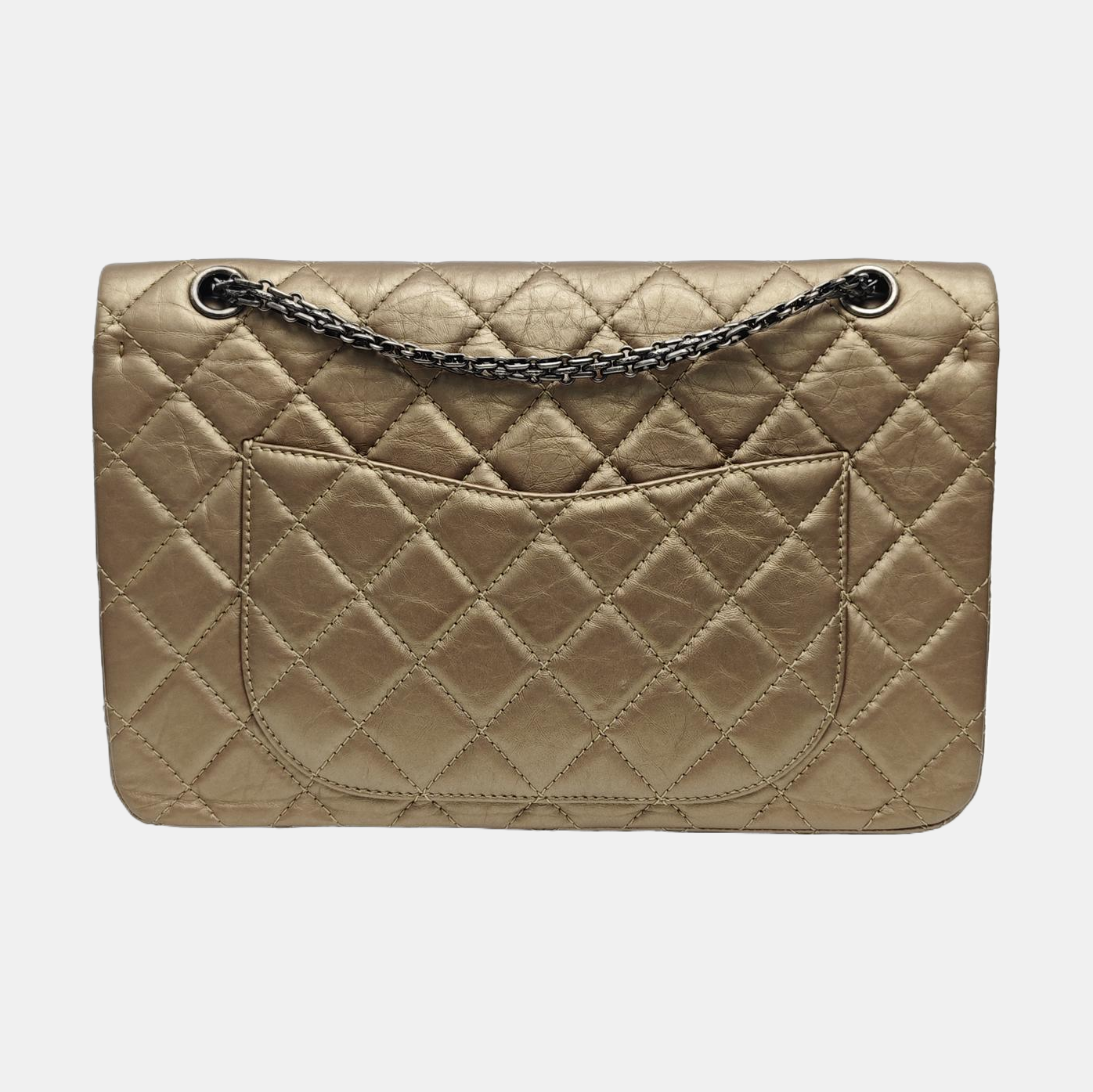 2.55 Maxi Quilted Calfskin Gold