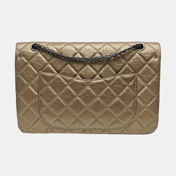 2.55 Maxi Quilted Calfskin Gold