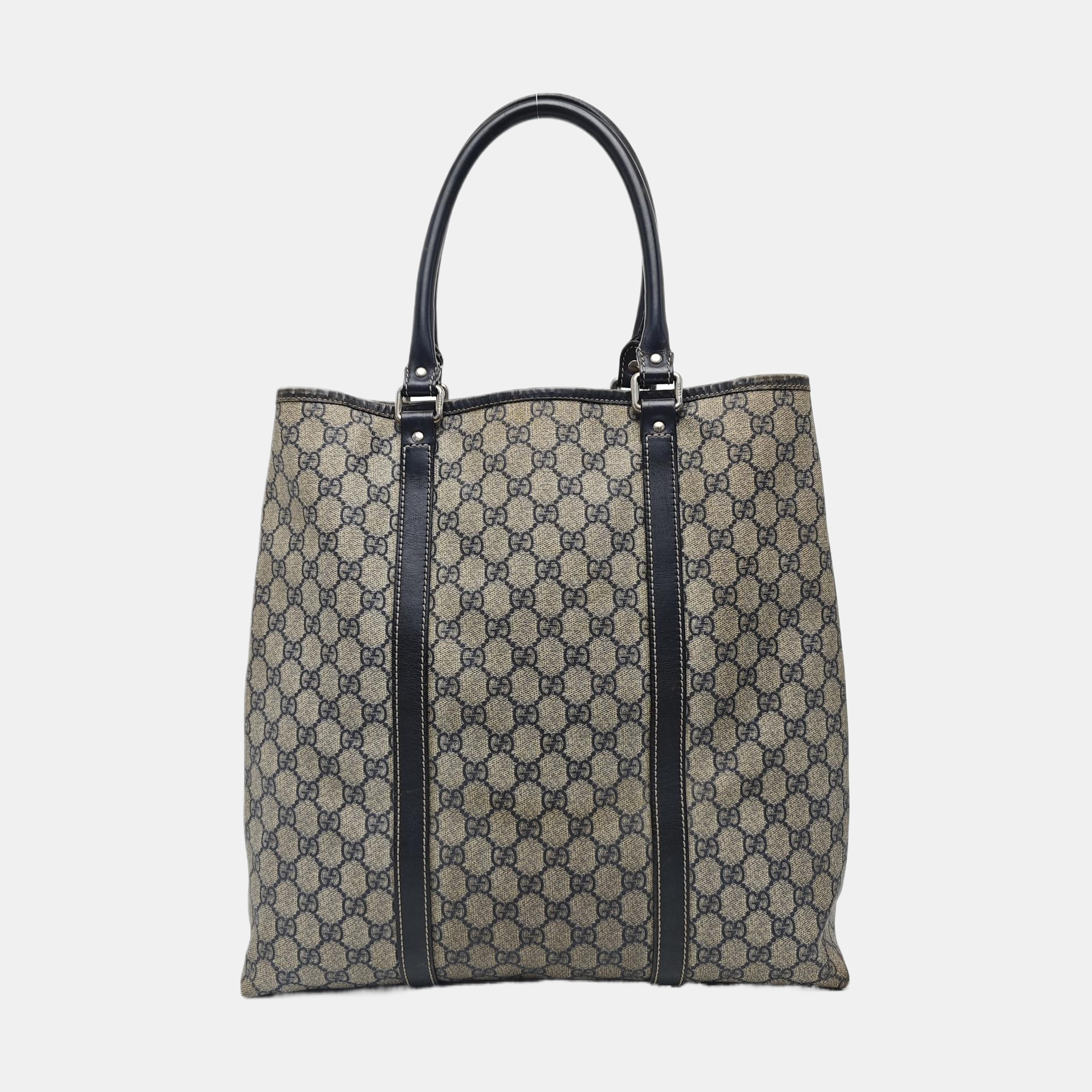 GG Supreme Monogram Coated Canvas Black