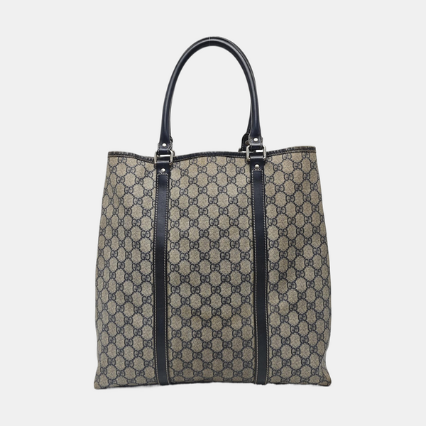 GG Supreme Monogram Coated Canvas Black