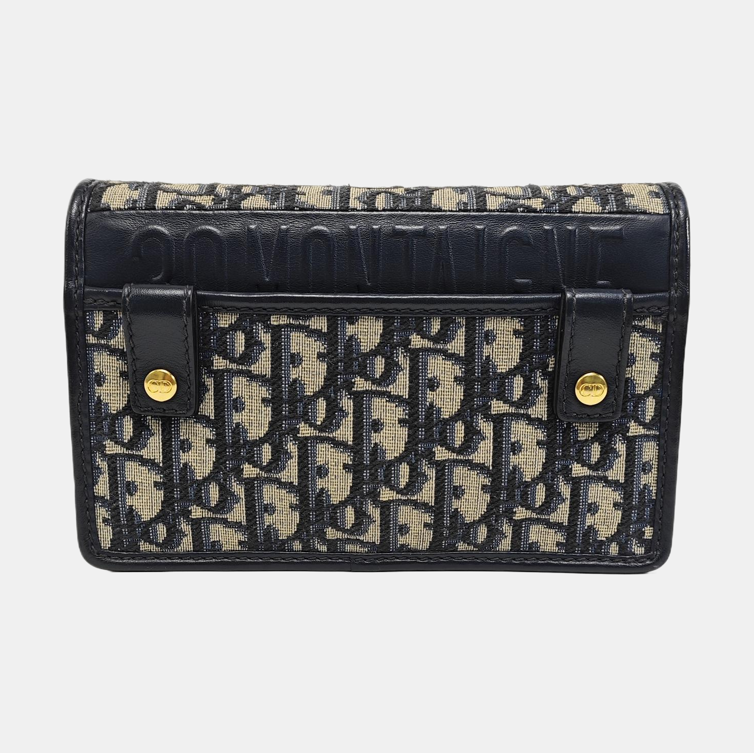30 Montaigne Mini Oblique Canvas Blue
