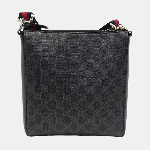 GG Imprime Small Monogram Coated Canvas Black