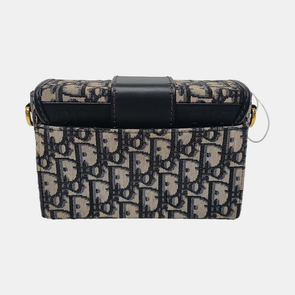 Authenticated pre-owned  30 Montaigne Oblique Canvas Blue - Shoulder Bag at Looply