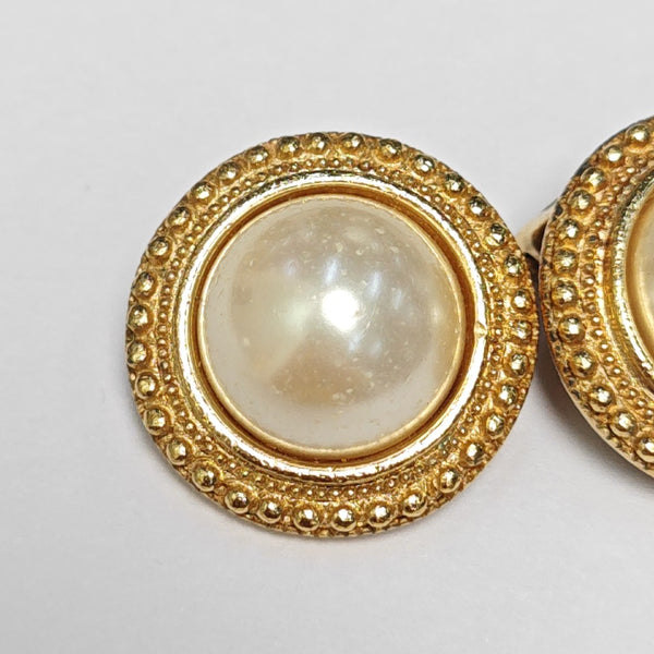 Metal Gold Clip On Earrings
