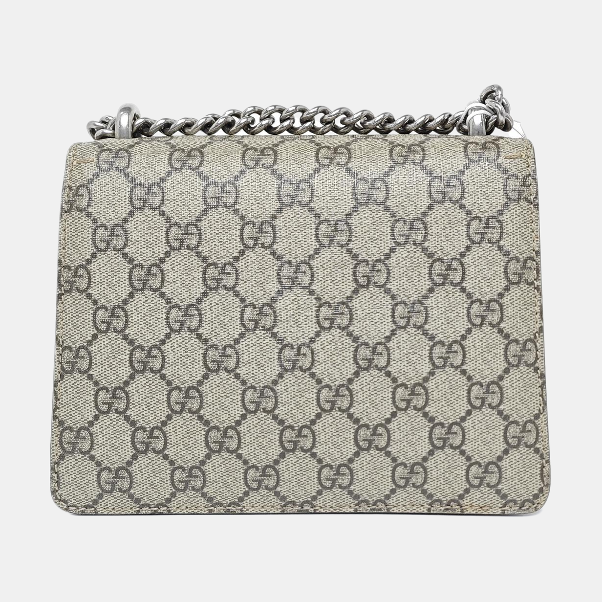 Dionysus Mini Monogram Coated Canvas Beige