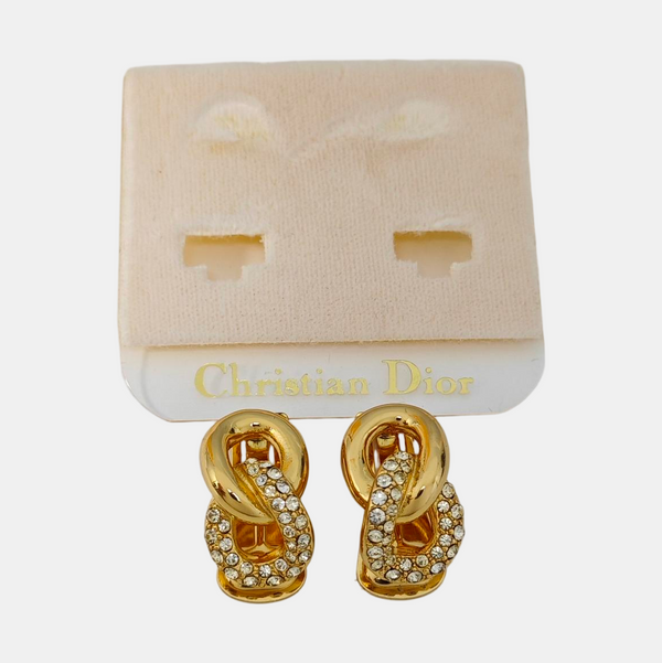 Metal Gold Clip On Earrings