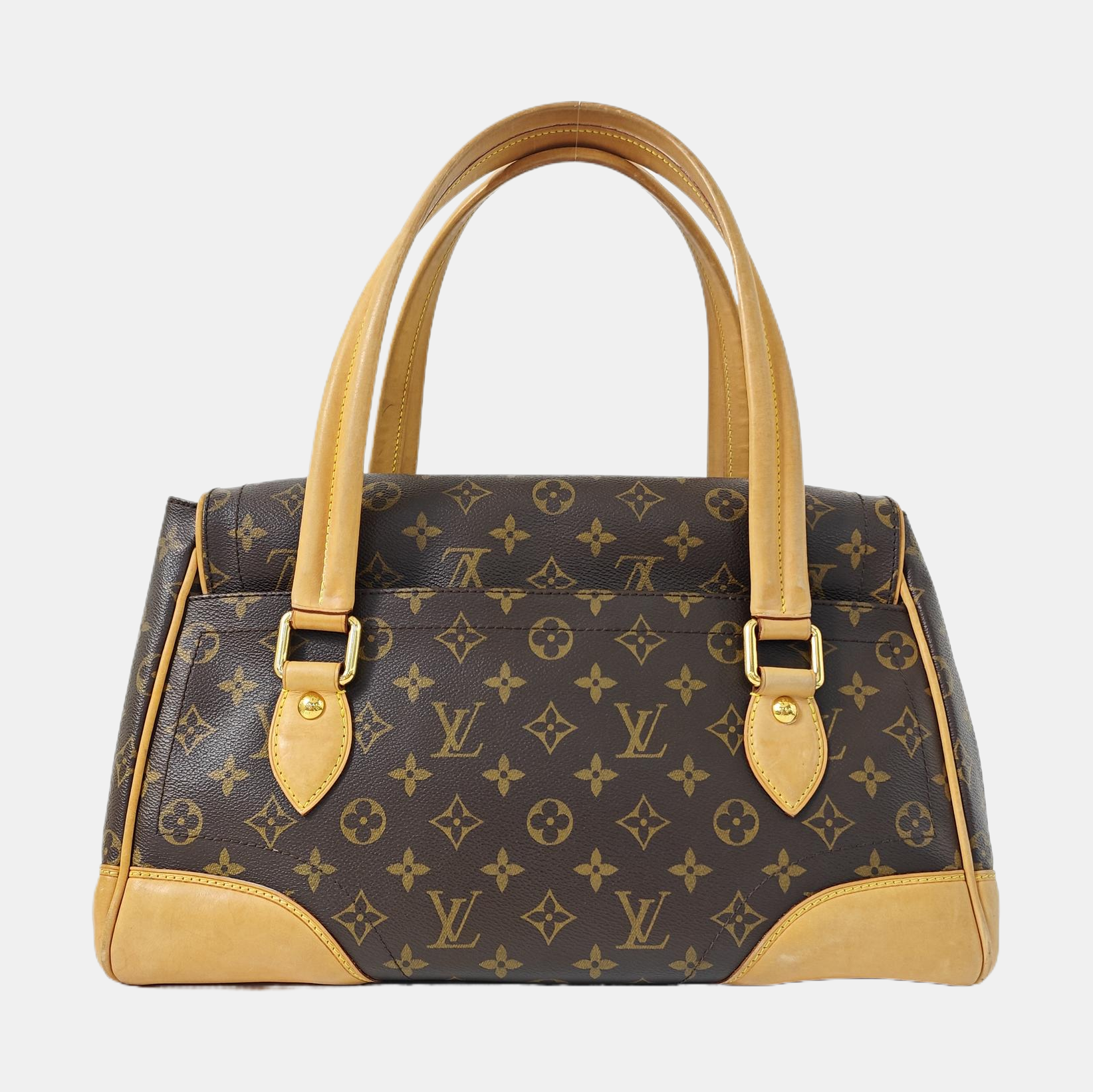BEVERLY Monogram Coated Canvas Brown