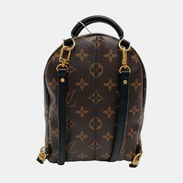 PALM SPRINGS Mini Monogram Coated Canvas Brown
