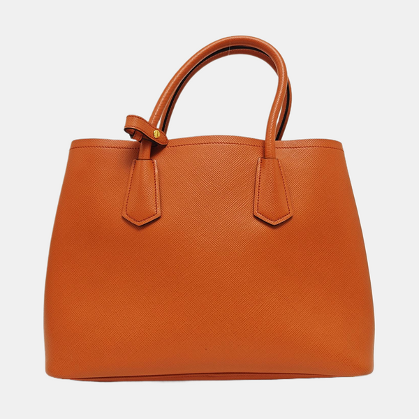 Double Medium Saffiano Calfskin Orange