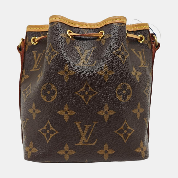 NÉONOÉ Nano Monogram Coated Canvas Brown