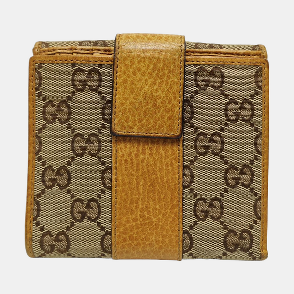 Monogram Canvas Wallet Brown