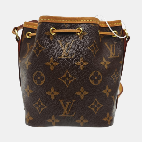 NÉONOÉ Nano Monogram Coated Canvas Brown