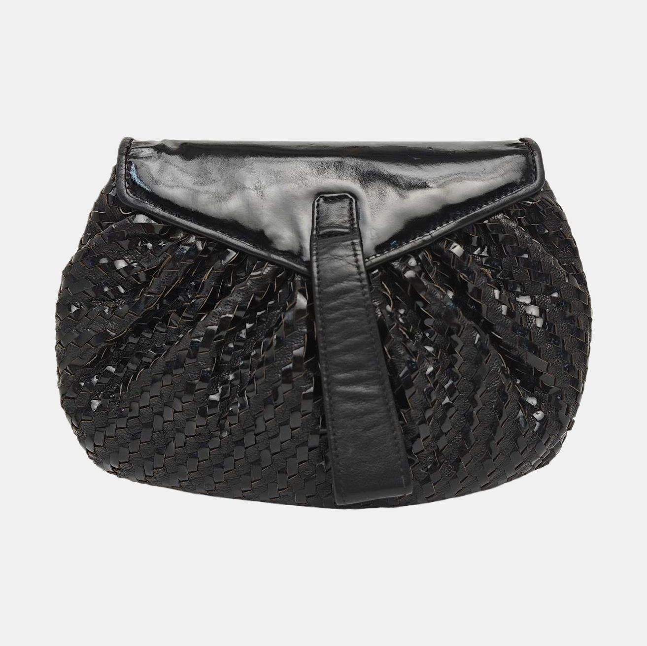Leather Shoulder Bag Black