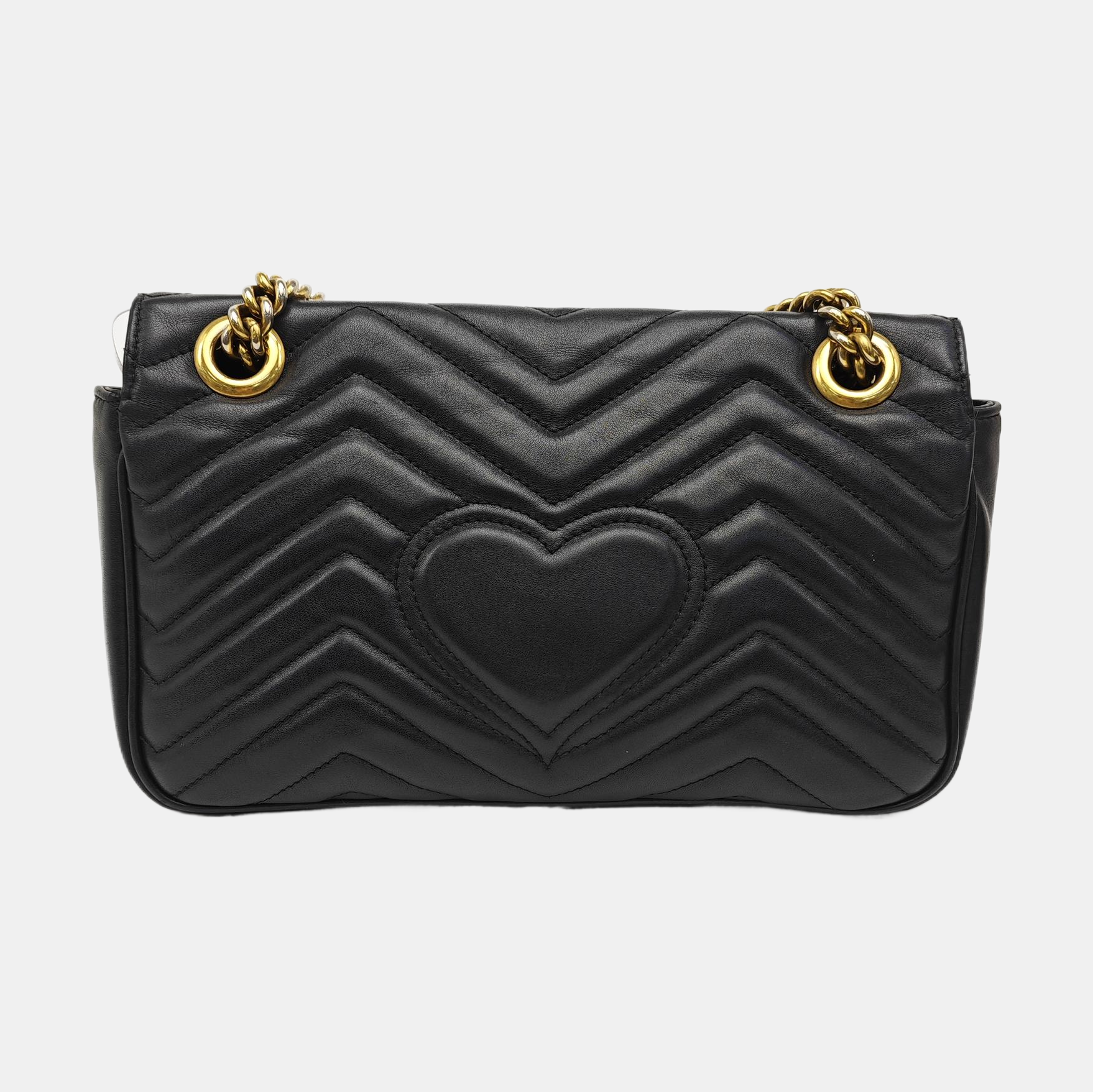 GG Marmont Medium Quilted Calfskin Black
