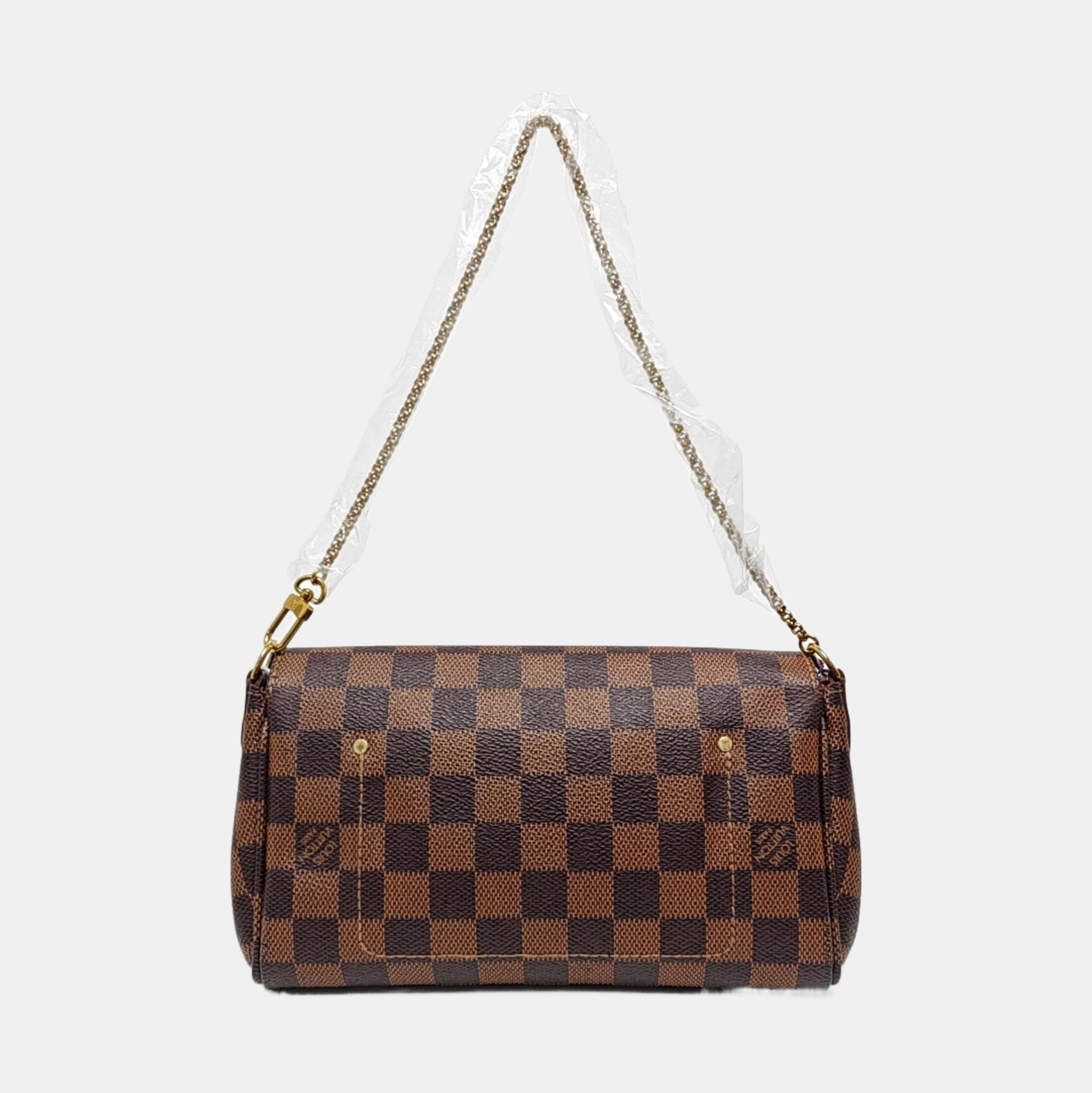 FAVORITE PM Damier Ebene Coated Canvas Brown