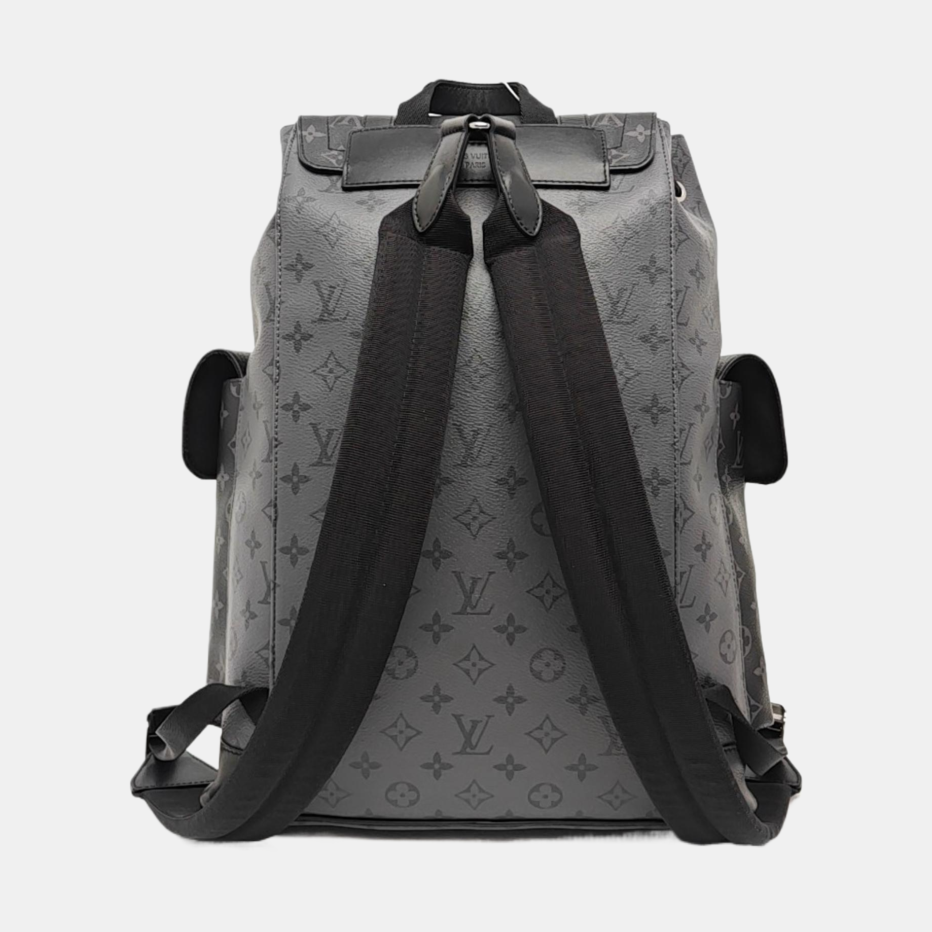 CHRISTOPHER Monogram Coated Canvas Gray