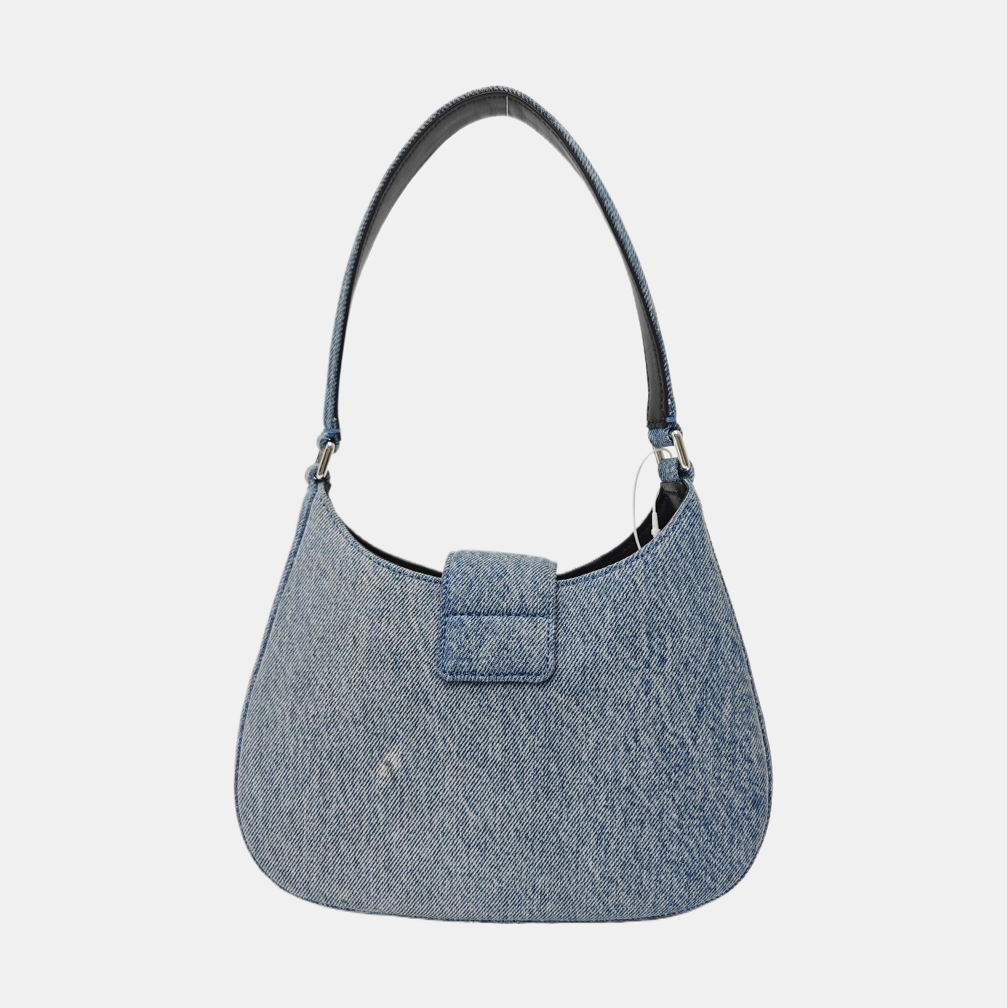 Denim Top Handle Bag Blue