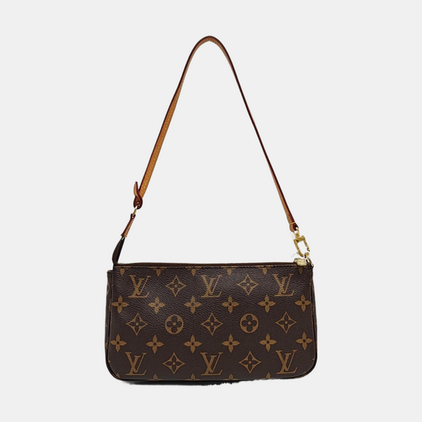 ACCESSOIRES GM Monogram Coated Canvas Brown