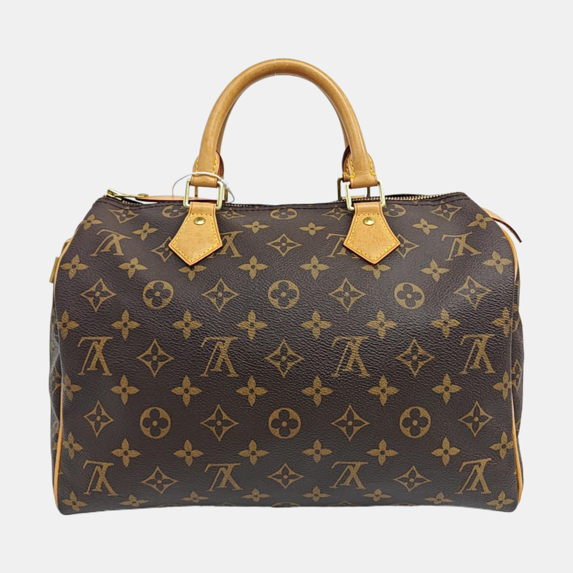 SPEEDY 30 Monogram Coated Canvas Brown
