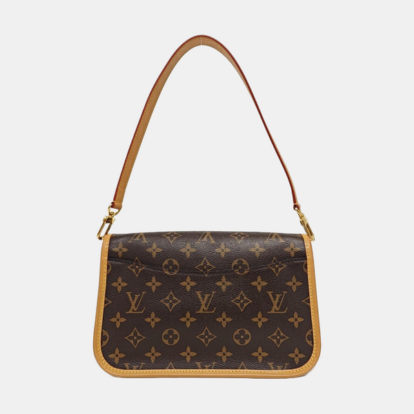 DIANE Monogram Coated Canvas Brown